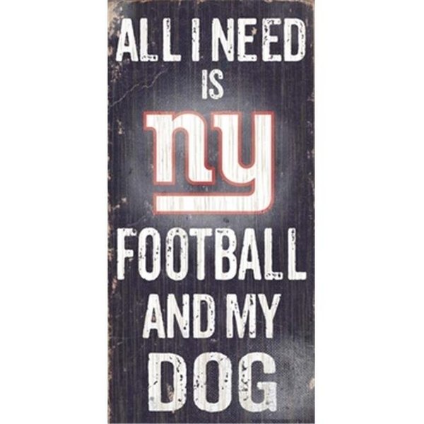 Fan Creations Fan Creations N0640 New York Giants Football And My Dog Sign N0640-NYG